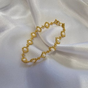 3-4mm Natural Cultured Pearl Bracelet
