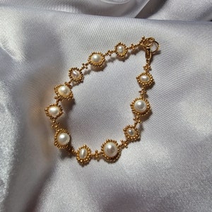 3-4mm & 5-6mm Natural Cultured Pearl Bracelet