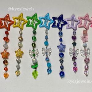 à cheveux en perles étoiles | Épingles à cheveux célestes | Accessoires cheveux mignons | Barrettes à cheveux | à cheveux tendance | Pastel coloré Unique Année 2000 Tendance