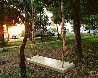 Tree Swing | Rope Swing | Ash Bench Style Swing  | Backyard Swing | Bench Swing