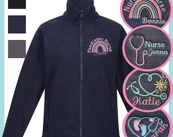 Personalised healthcare fleece jacket