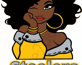Steels Girl Color File Team Digital DesignSVG