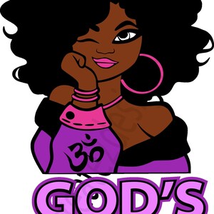 Digital Graphic Gods Girl  Downloadable Design