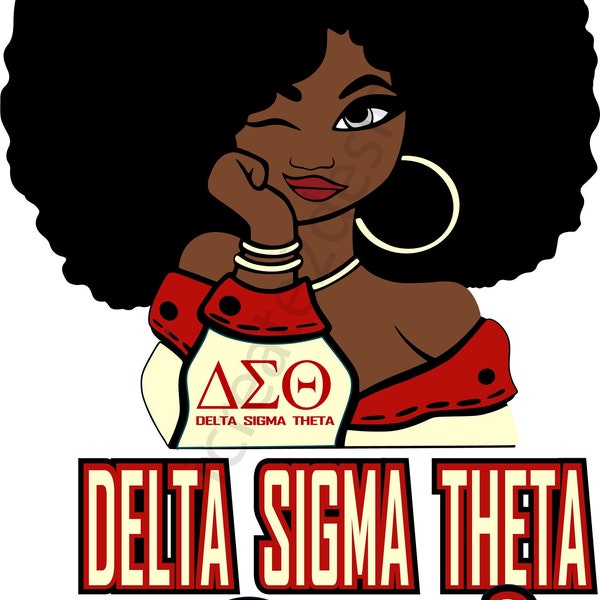 Delta Girl Sorority  Digital Downloadable File SVG