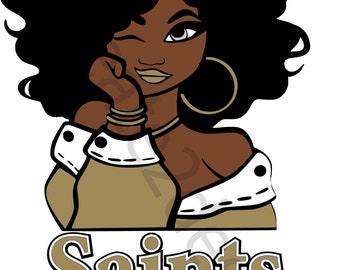 Saints Girl SVG Downloadable Digital