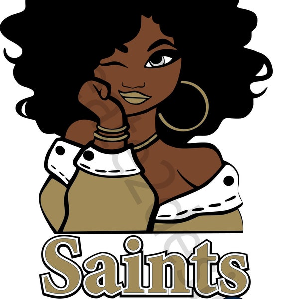 Saints Girl SVG Downloadable Digital