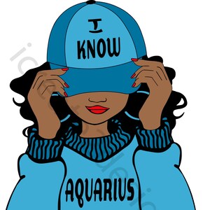 Aquarius Zodiac Birthday SVG Downloadable Digital File
