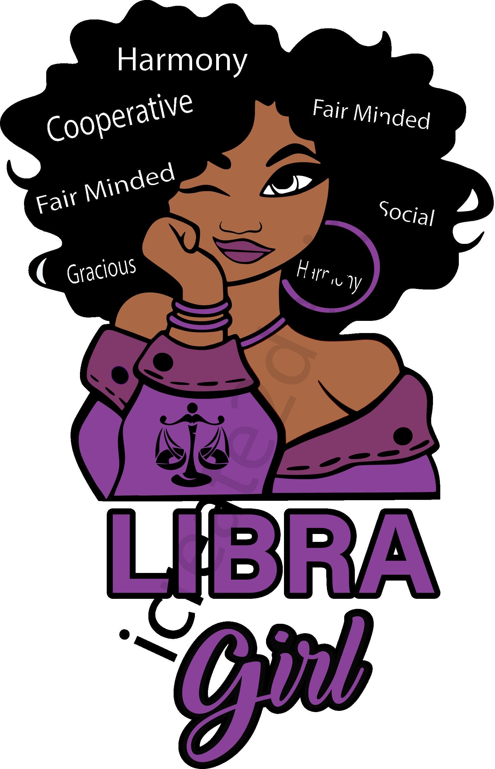 Libra Girl Zodiac Digital Downloadable Filesvg Etsy