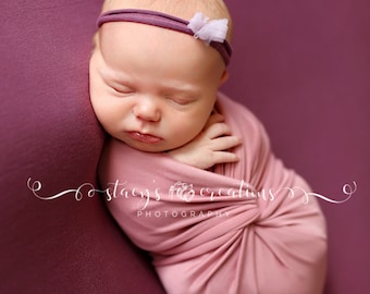 Almost SOLD OUT! Brick Pink & Mustard left, Extra long stretch Jersey wrap, newborn photography props, newborn session