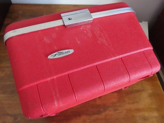 Vintage Sears Red Forecast Travel Cosmetics Small… - image 4