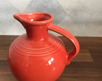 Fiestaware Water Pitcher Jug, Persimmon or Cobalt Blue