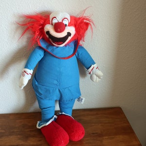 Bozo the Clown- 17 inches tall- Ace Novelty Co, some staining- see pictures-