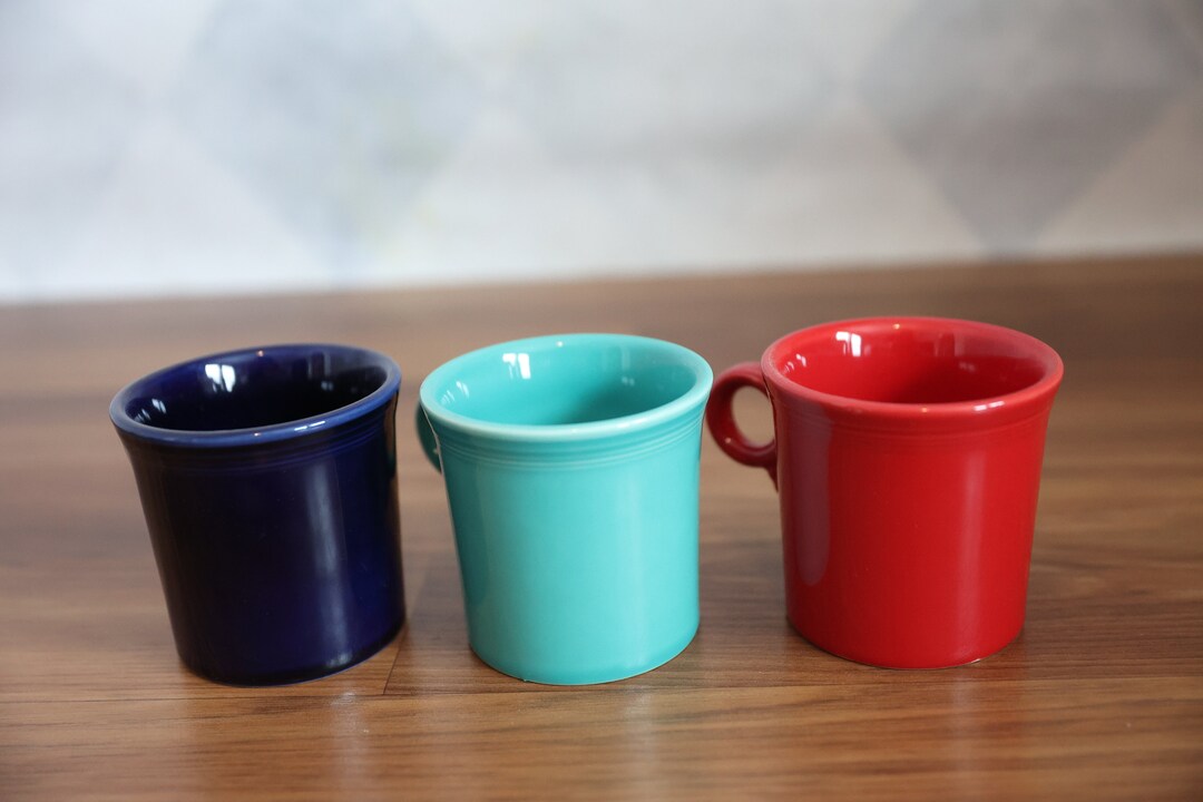 Set of 3 Fiestaware Coffee Cups Etsy