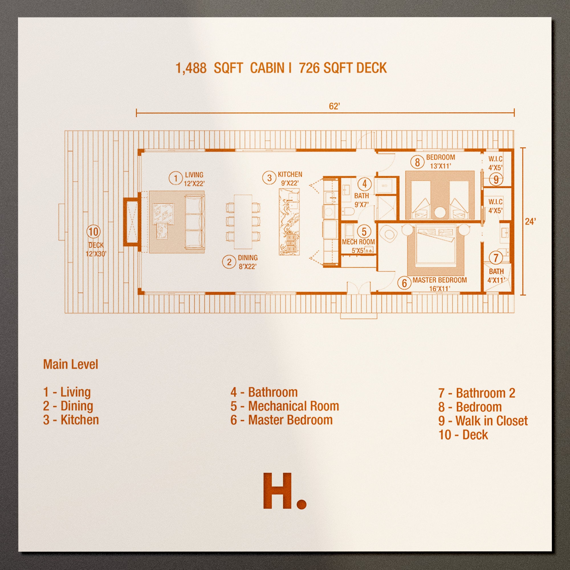 Picture of Chic Scandinavian Studio Apartment Plan with Smart Layout