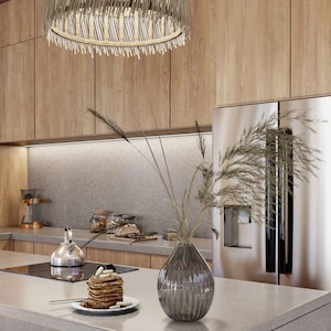 wooden dining table, with a style of precise nautical details, contemporary glass, aerial view, modernist influences, a dining table and chairs on a wooden floor, coffee  on the table, vase on the table, bench in the dining room, messa glass and wood