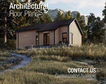 Barndominium floor plan downloadable One bedroom Barn dominium plans for nordic cabin architectural plans
