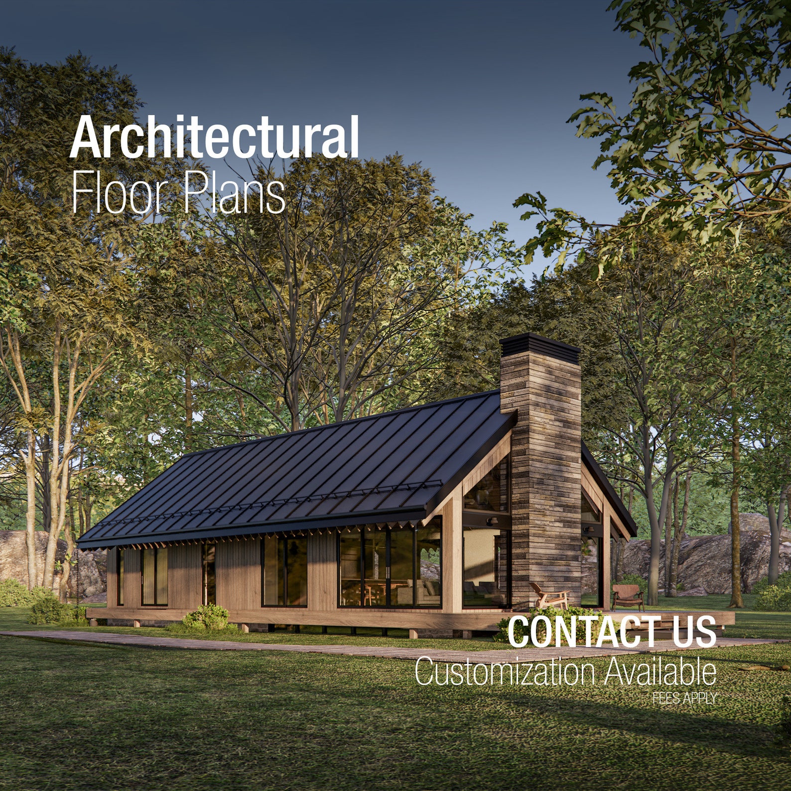 Scandinavian Cabin Floor Plan Modern Barndominium Floor Plan Nordic ...