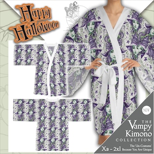 Witchy Halloween Kimono | Fall Clothing | Halloween Party Style | Pajama Robe