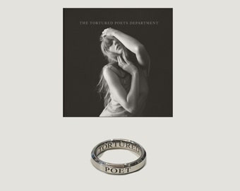 Taylor Swift Tortured Poets' Department Ring [Stainless Steel] / Unique Ring / For Her / Taylor Swift Ring / Taylor Swift Jewellery