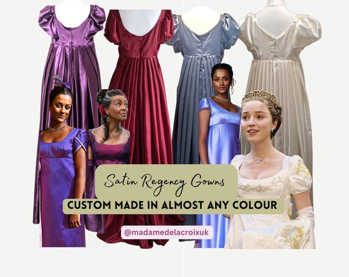 Regency Era Dress/gown Bridgerton Inspired/costume/party - Etsy