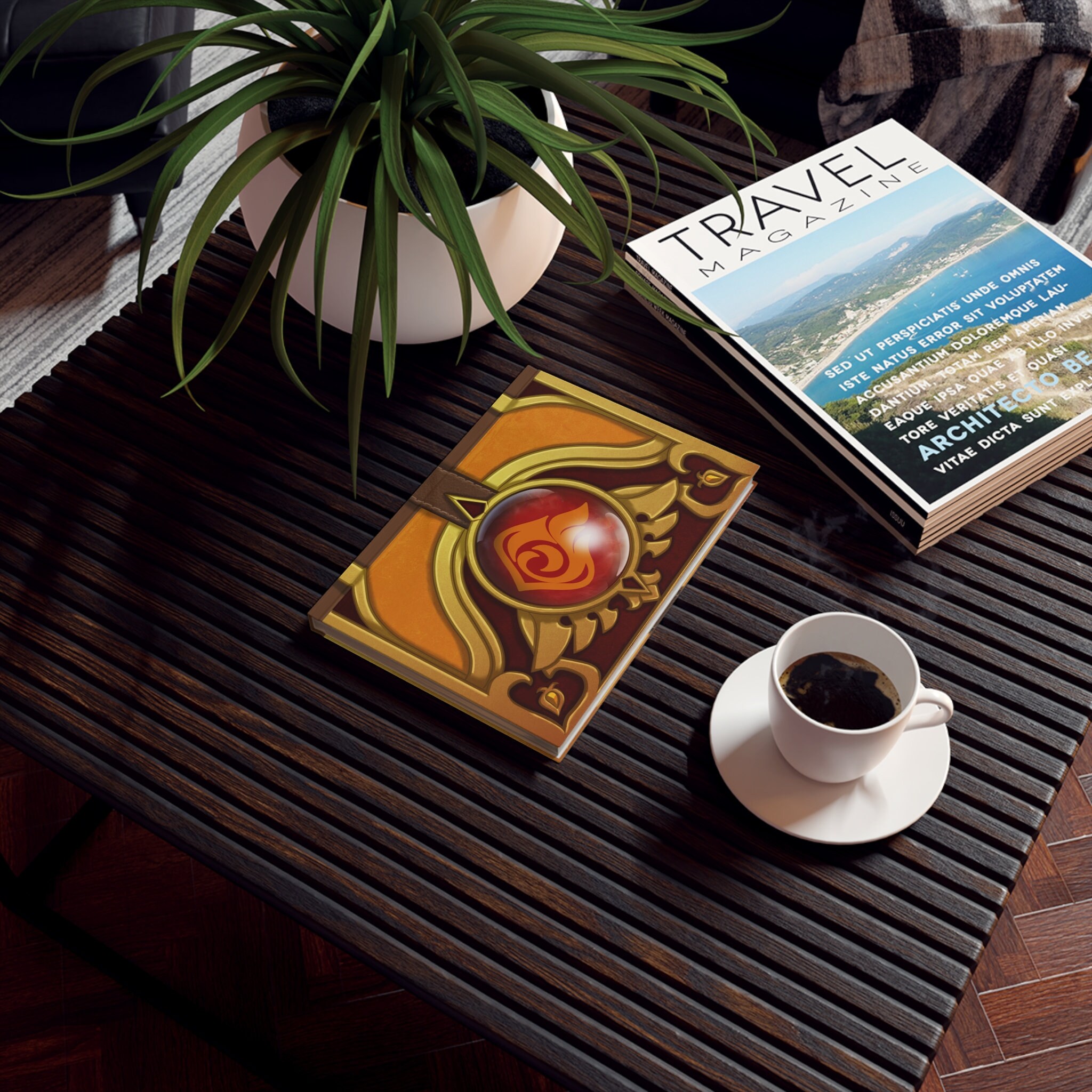 Genshin Impact Pyro Catalyst Journal Notebook Etsy