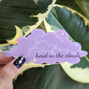 Aesthetic Sticker | Head in the Clouds Sticker | Laptop Sticker | Water Bottle Sticker | Journal Sticker | Phone Sticker | Holo Sticker