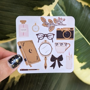 Aesthetic Sticker | Dark Academia | Laptop Sticker | Water Bottle Sticker | Journal Sticker | Phone Sticker | Holo Sticker