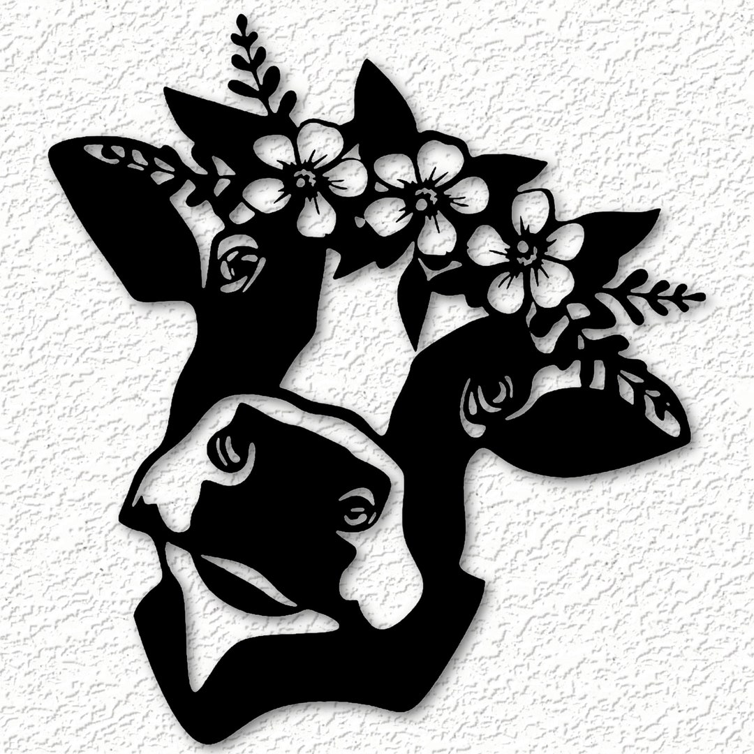 Holstein Dairy Cow Wall Art Wall Décor Cow Gift Etsy