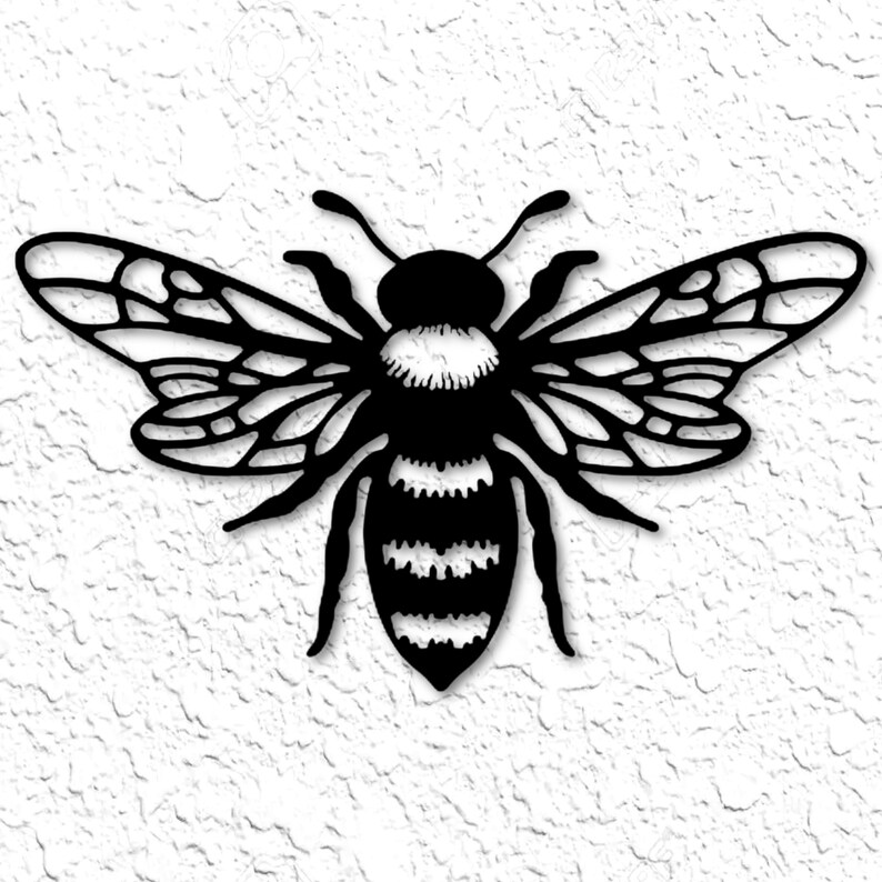 Bee Wall Art Home Decor Etsy