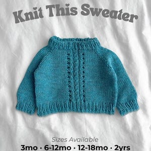 Knit Baby Pullover Pattern: Seamless Raglan Design (PDF+Video)