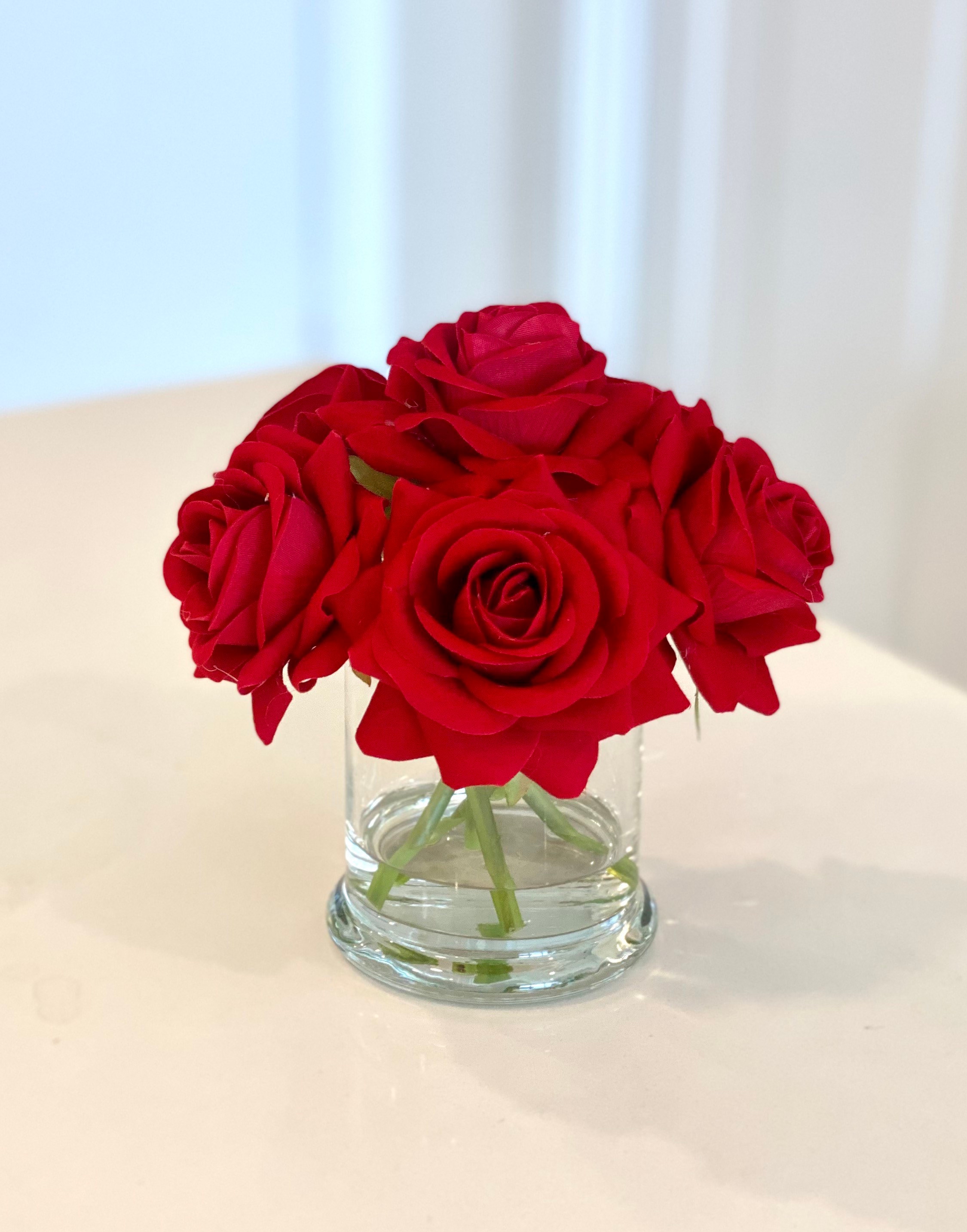 High Quality Silk Rose Arrangement, Red Rose Arrangement, Rose Centerpiece, Artificial Rose