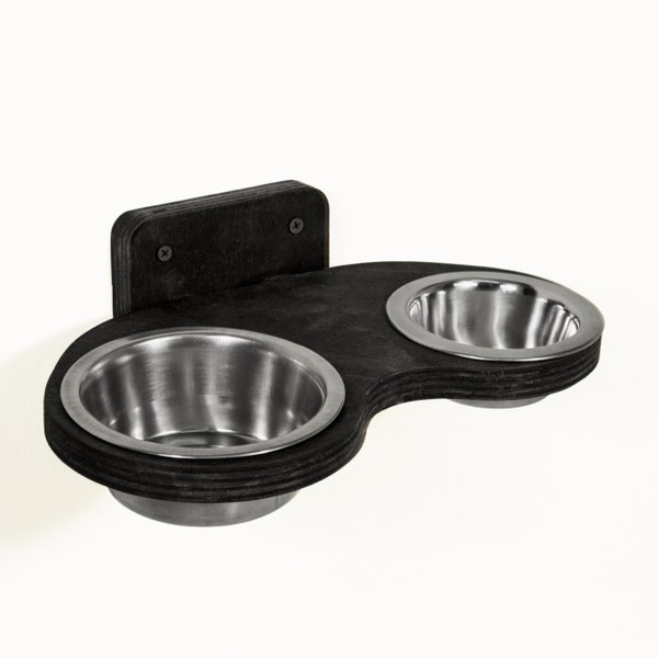 Dog Bowl Wall Mount Etsy