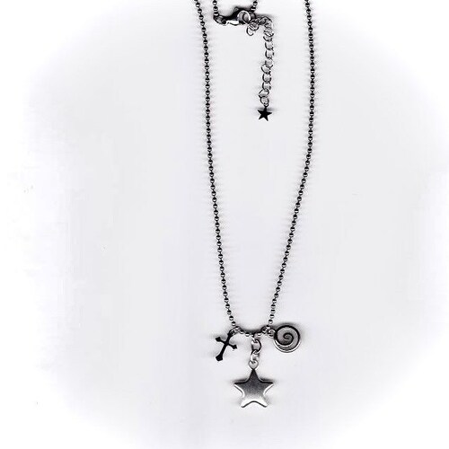 Fully Stainless Steel Pearl Charm Necklace With Spiral and Etsy