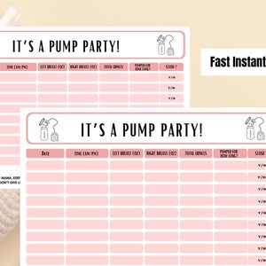 Exclusive Pumping Log, Printable log, Breast Milk Tracker, Pump Log, Baby Feeding, DIGITAL DOWNLOAD, For mom