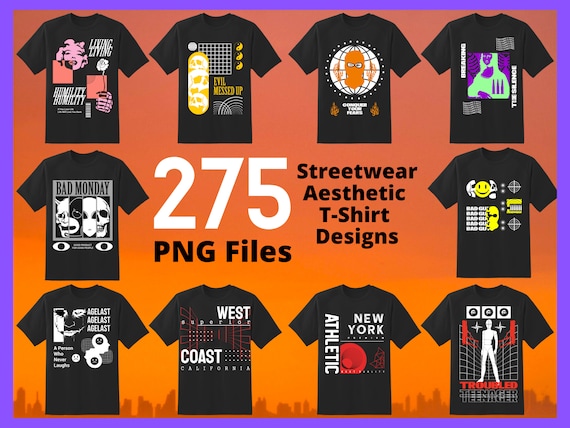 275 Urban Streetwear T-shirt Designs PNG Shirt Designs Abstract Aesthetic  Pngs Screen Printing Print on Demand Pngs Fashion Style -  Canada