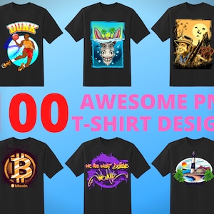 100 Graphic Tees Bundle - Tshirt Designs - PNGs mit transparentem Hintergrund - Shirt PNG Bundle - Print on Demand - Meistverkaufte Designs