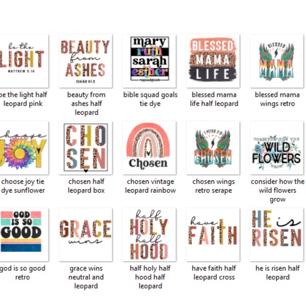 60 Jesus Christ T-Shirt Designs - Christianity PNGs - PNG Designs with Transparent Backgrounds - Religion - Religious Shirt Design PNGs