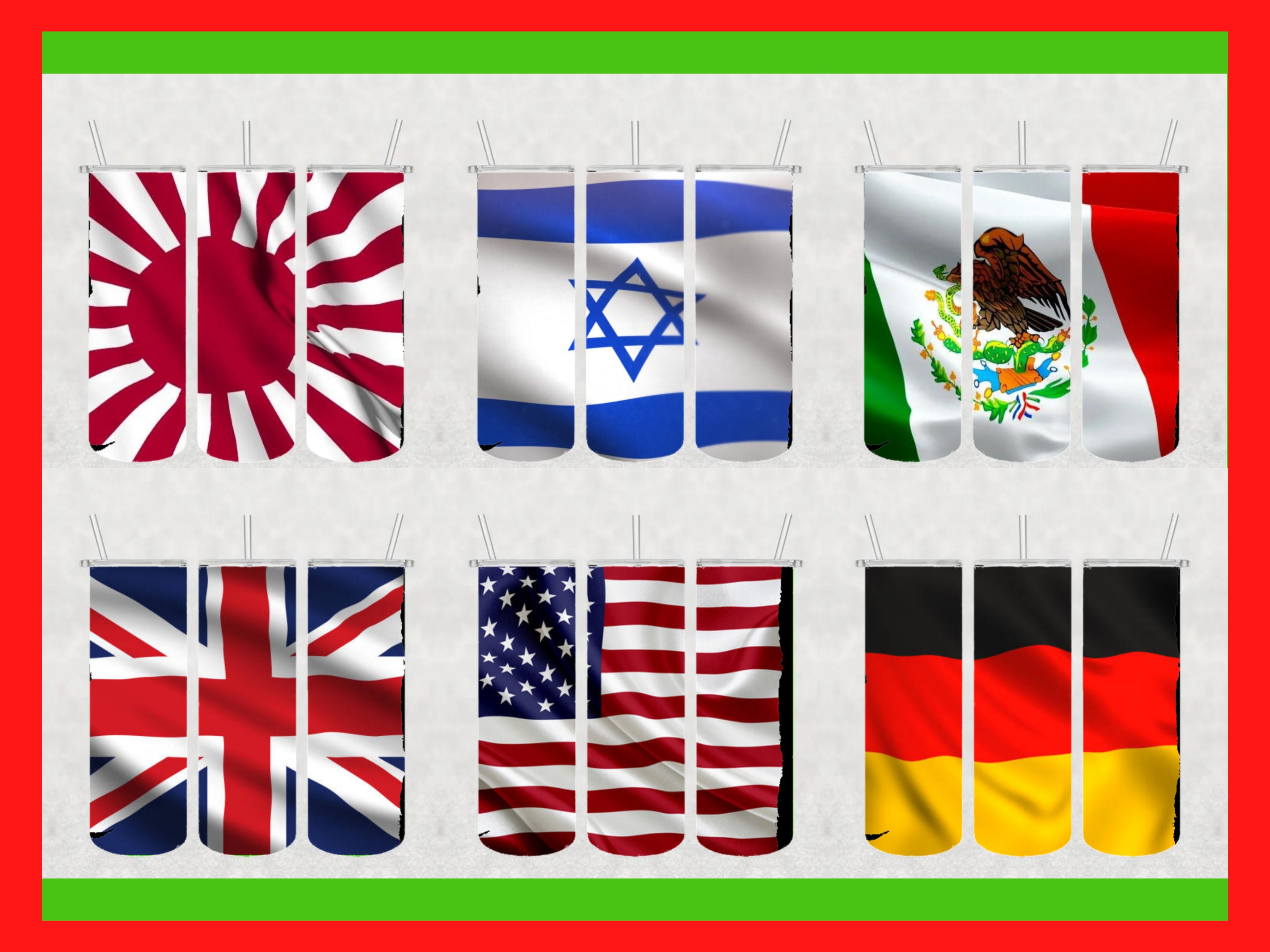 35 Flag Tumbler Designs Countries Waving Flags Tumbler Wrap - Etsy