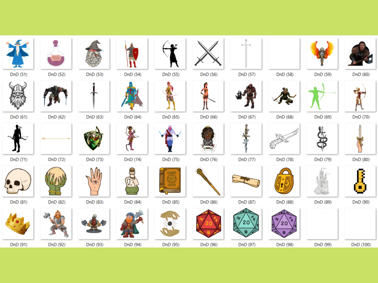 200+ Dungeons and Dragons Clipart / T-shirt Designs Bundle - PNG Images ...