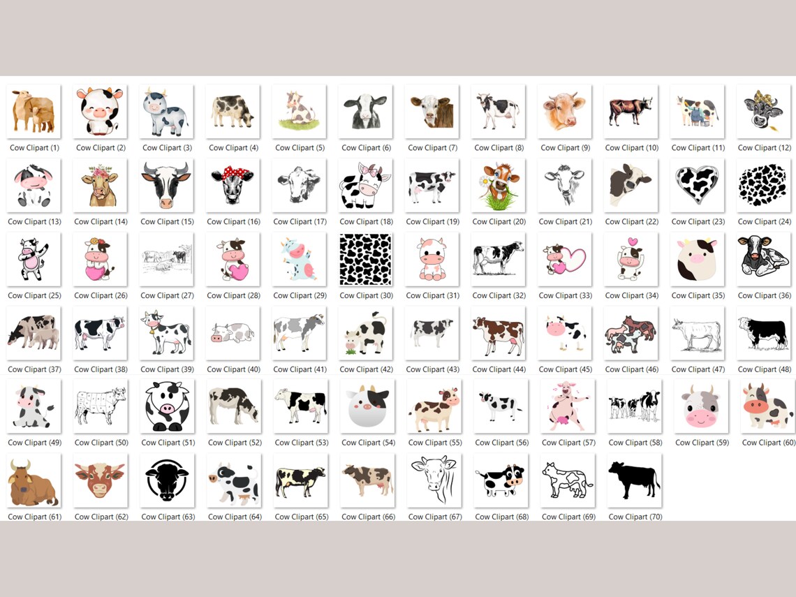 70 Cow Clipart Images - Pngs With Transparent Backgrounds - Cows ...