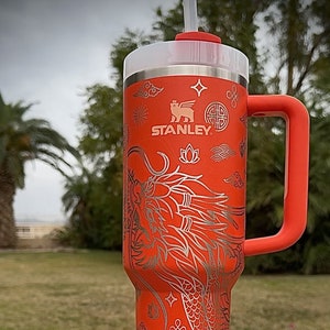 Stanley 40oz Lunar New Year Chinese Dragon Engraved Tumbler Gift