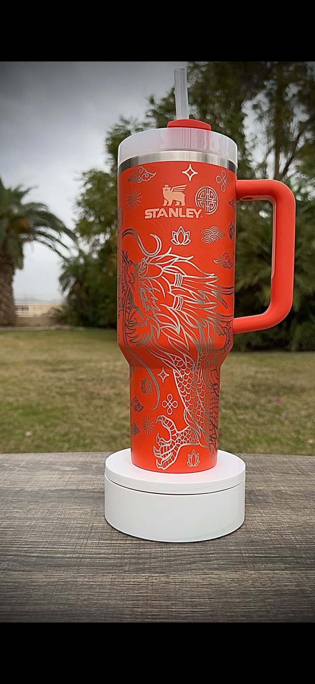 Stanley 40oz Lunar New Year Chinese Dragon Engraved Tumbler Gift