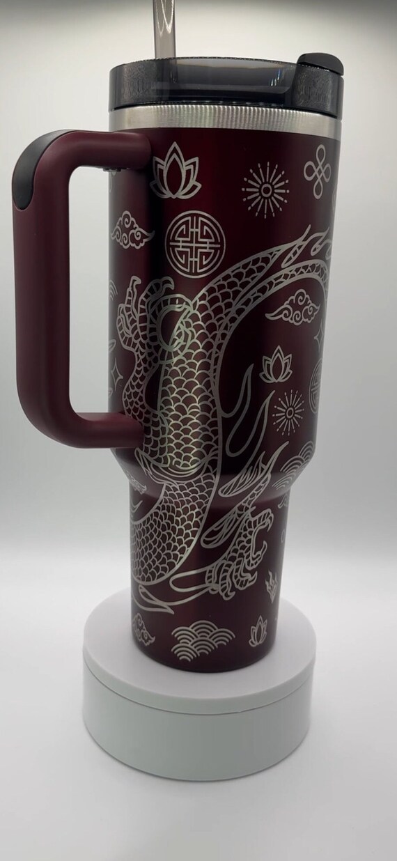 Stanley 40oz Lunar New Year Chinese Dragon Engraved Tumbler Gift