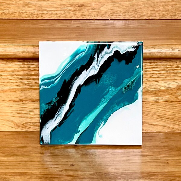 Resin Painting: "Mineral Vein"