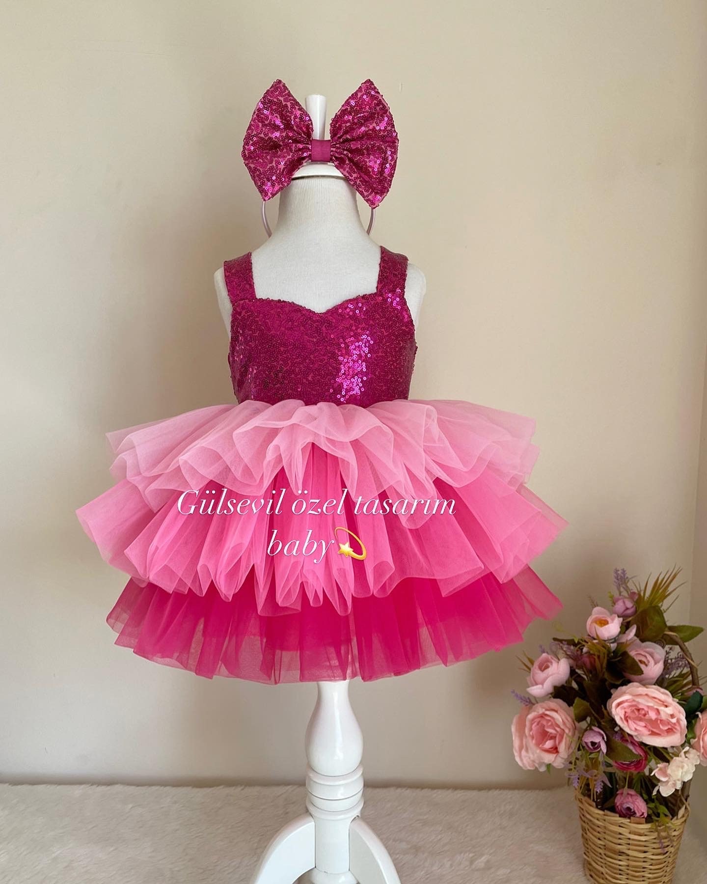 Fuschia pink baby dress deals
