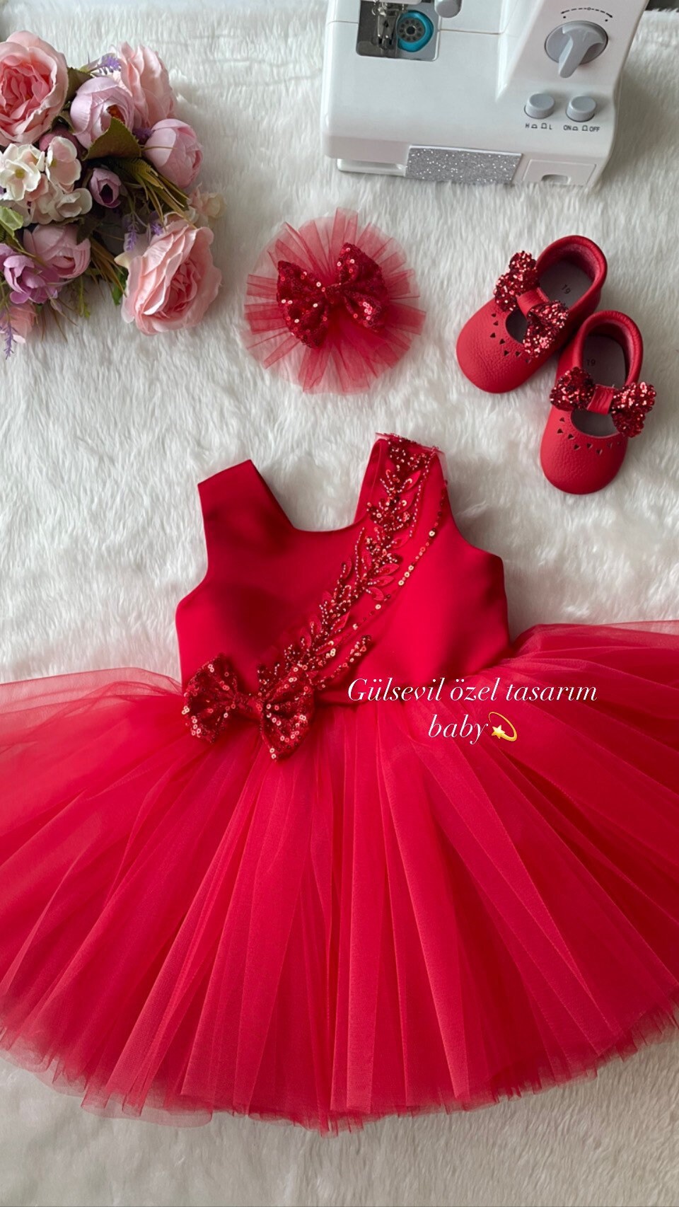 Update more than 218 red colour frock baby best