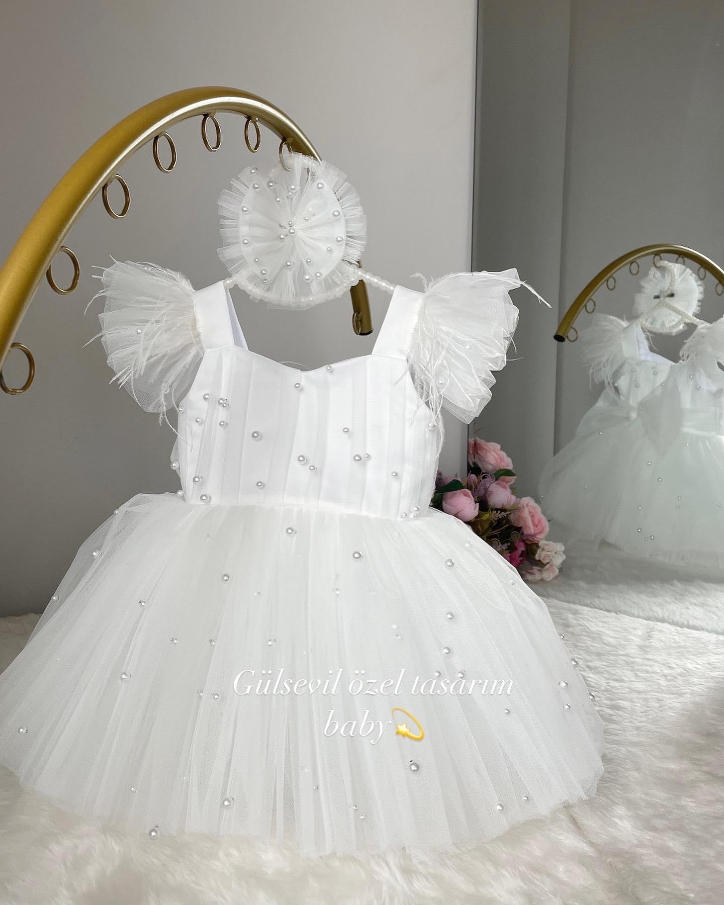 infant tulle dress Baby with Headband Lake holiday or baby shower gift! GYRATEDREAM Infant Baby Girl Summer