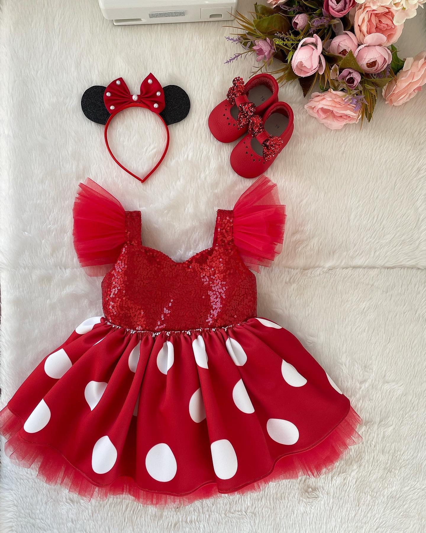 Vestido de minnie rojo Etsy Espana