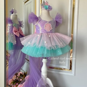 mermaid costume.mermaid dress ,Baby Girl Dress Special Occasion, First Birthday Dress, Baby Girl Party Dress,Ariel dress