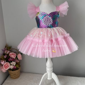 mermaid costume.mermaid dress ,Baby Girl Dress Special Occasion, First Birthday Dress, Baby Girl Party Dress,Ariel dress